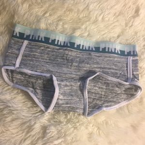 Pink Boyshort — Teal